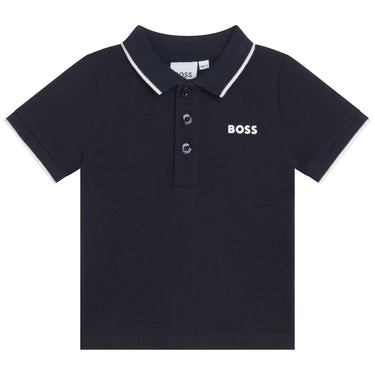Polo BOSS azul para bebé